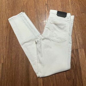 Proenza Schouler Zipper Fly Off White Skinny Jeans‎